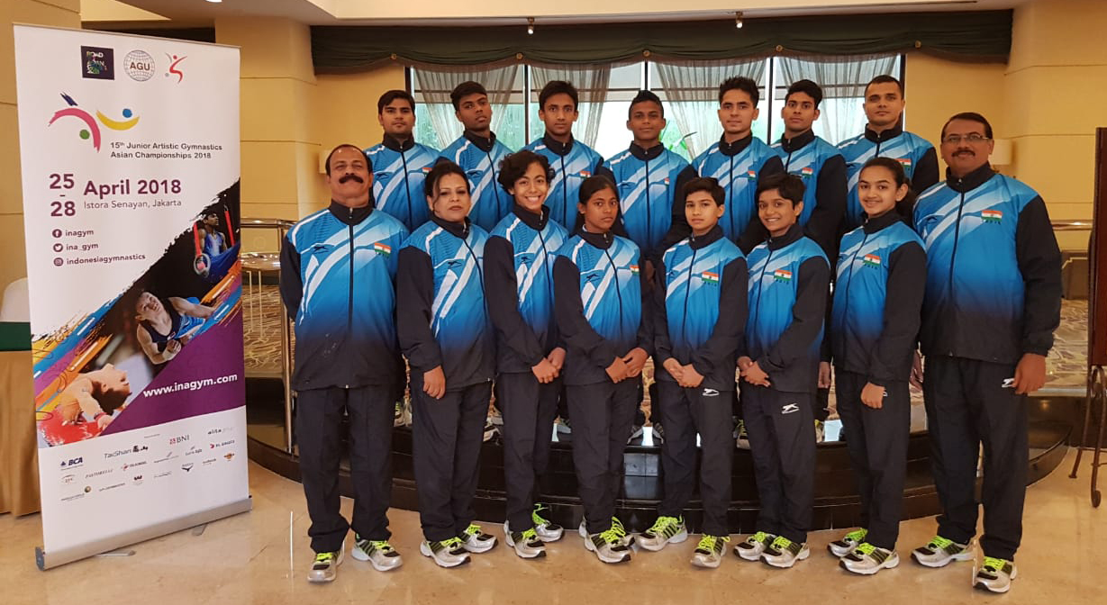 Indian Gymnastics Team for Junior Artistic Gymnastics Asian Championship 2018