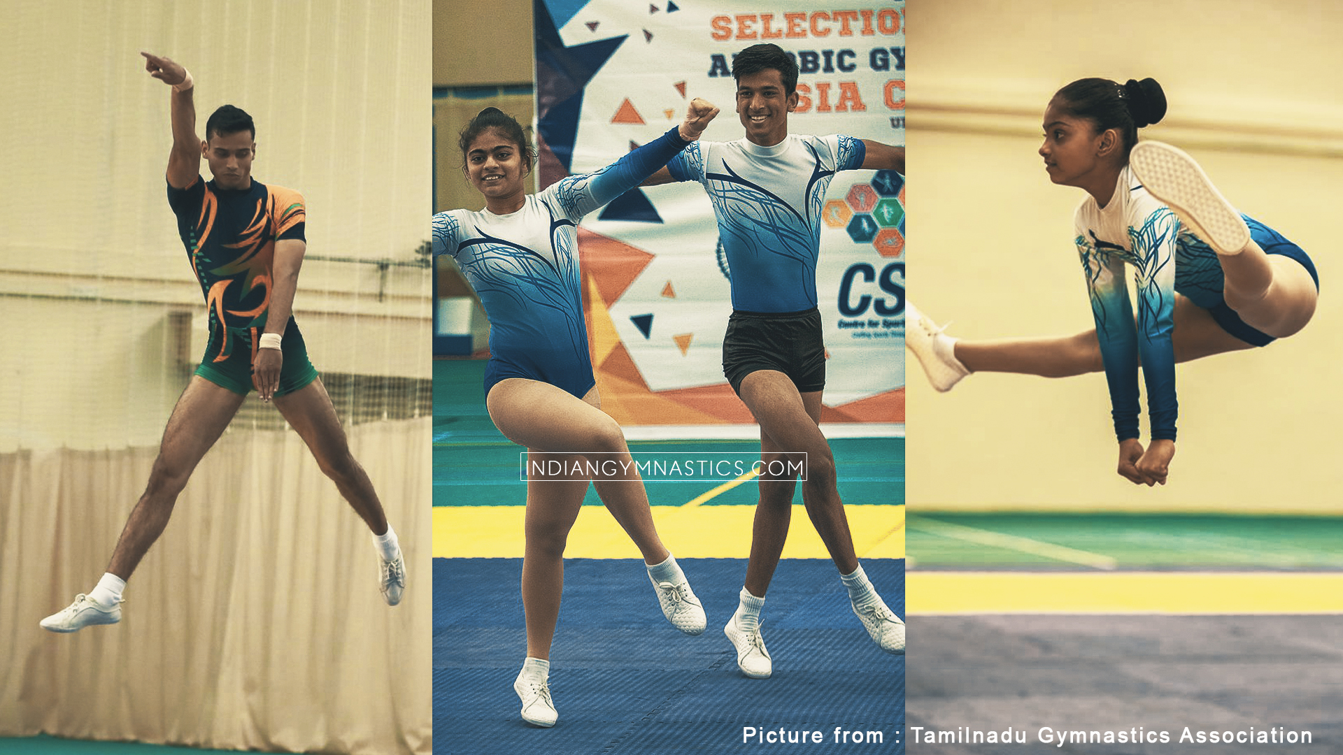 Indian Team for 1st Aerobic Gymnastics Asian Cup