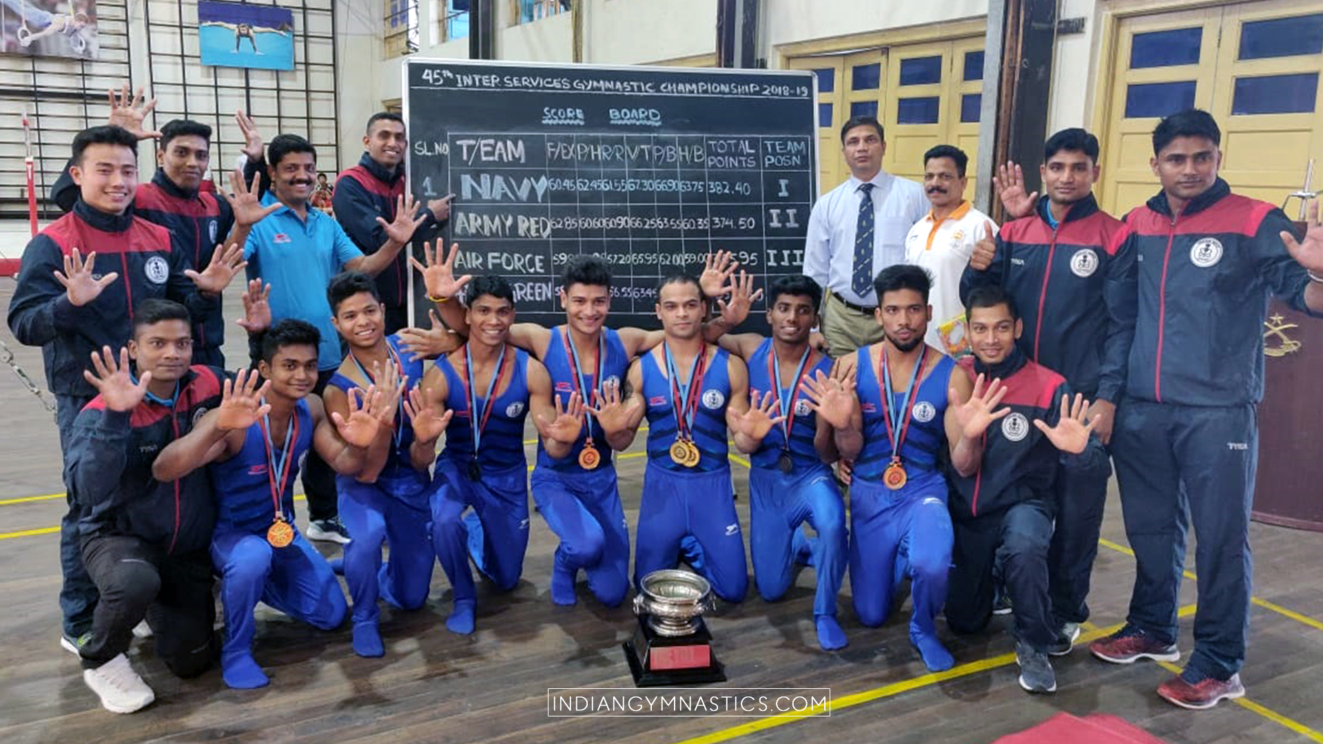 Navy wins their 10th consecutive Inter-Services Gymnastics Championships Title
