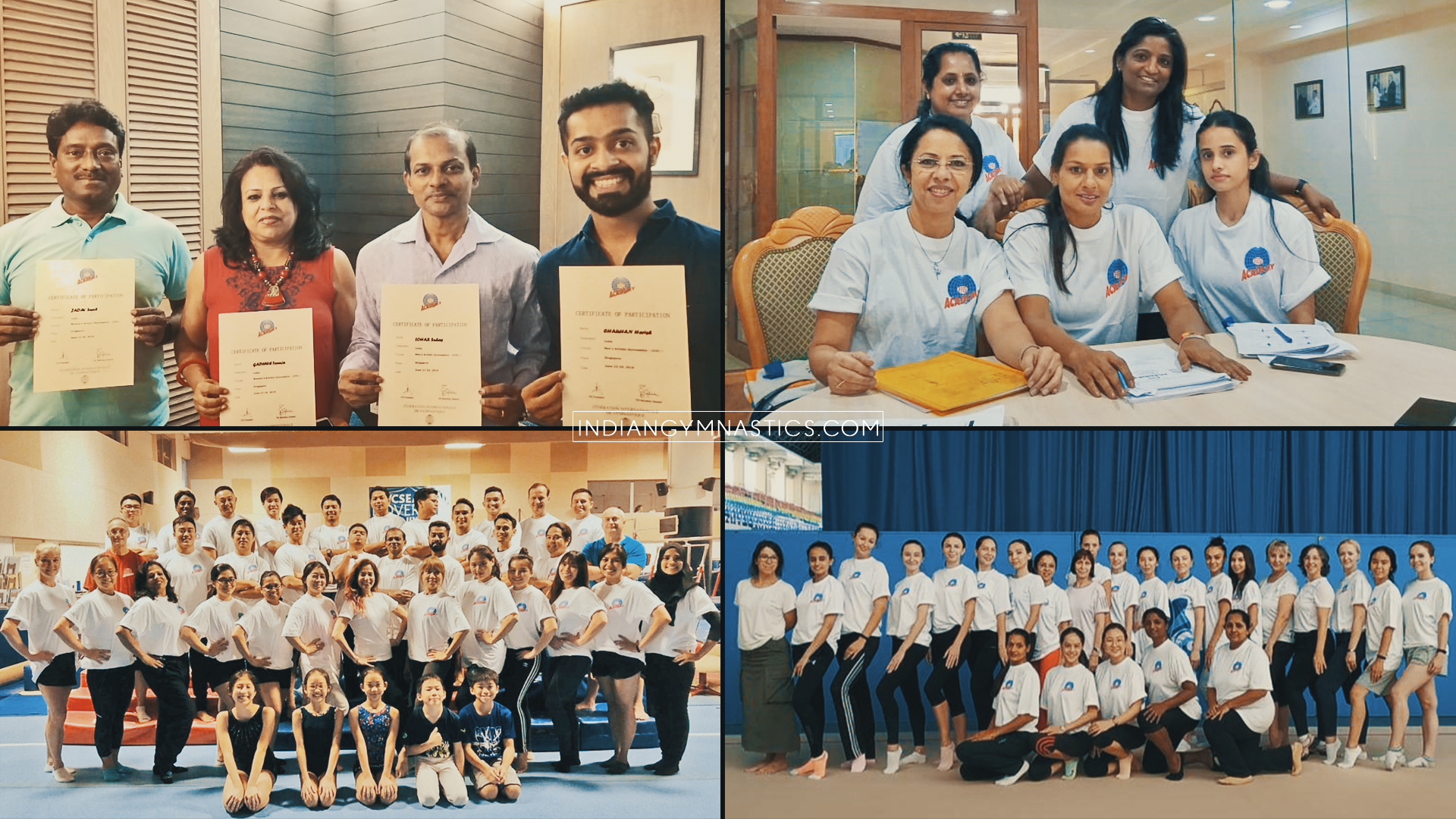 Indian Coaches successfully completed FIG Level 1 Coaching Course in Artistic and Rhythmic Gymnastics