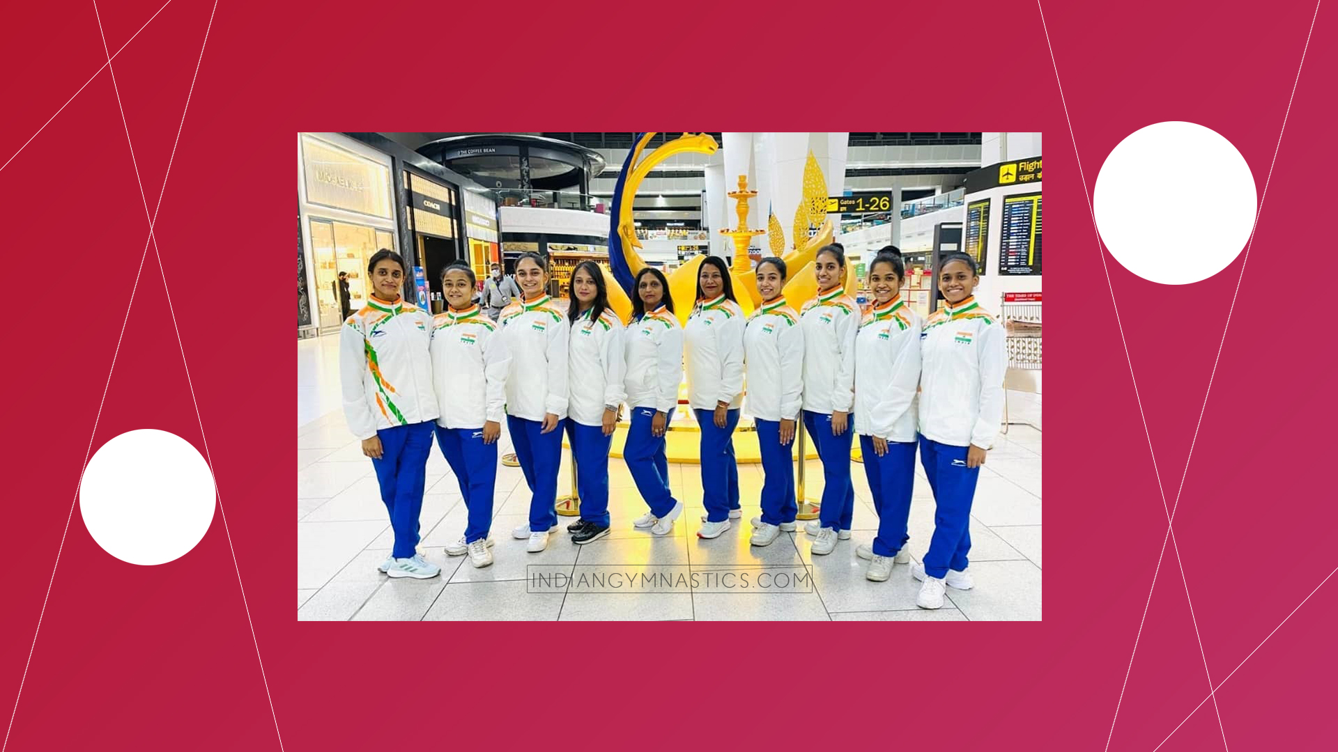 Indian team at 38th FIG Rhythmic Gymnastics World Championships 2021